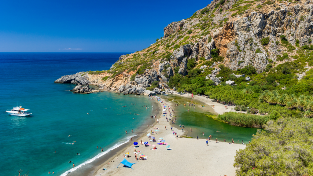Preveli Beach in Crete
