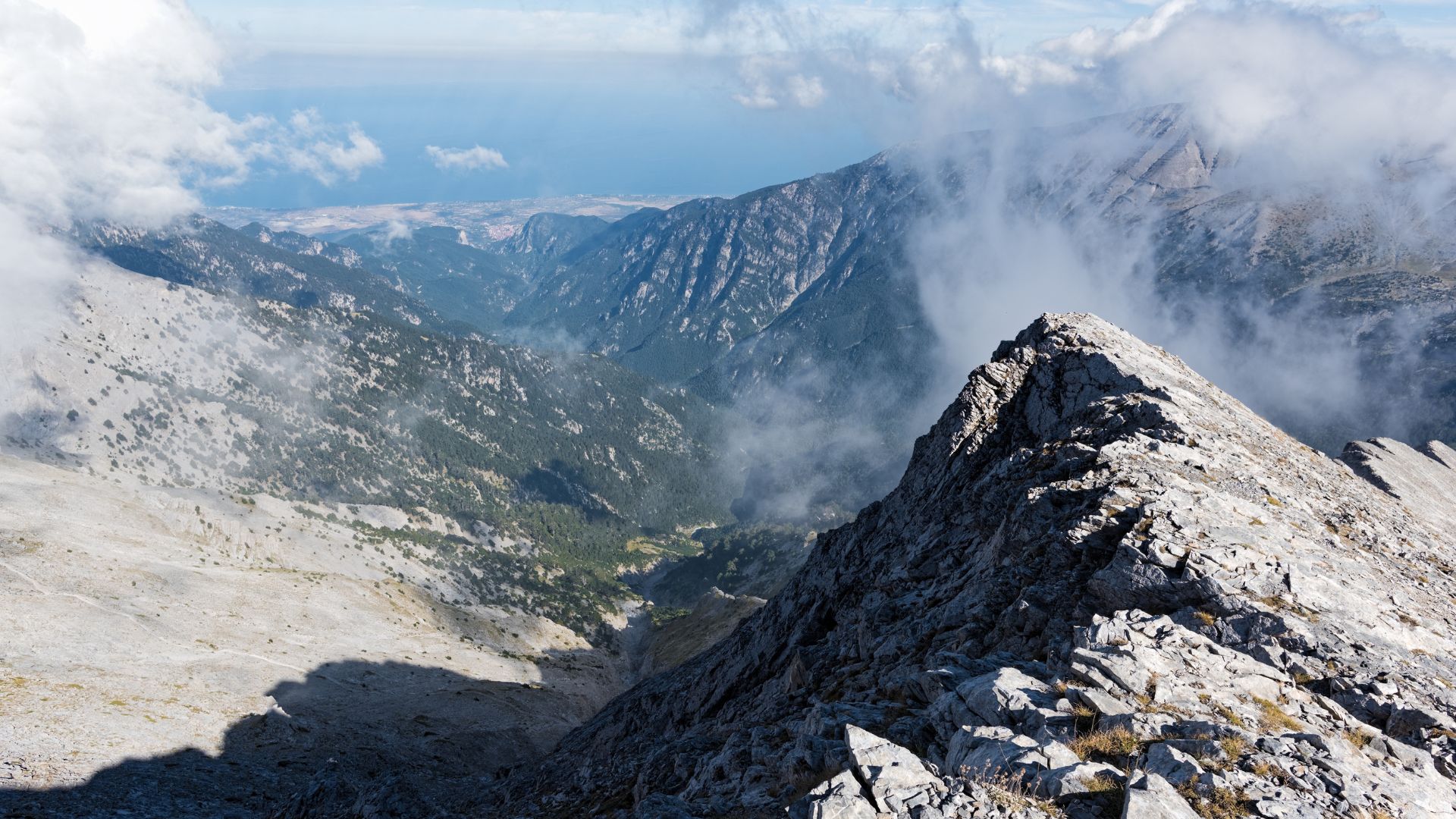 Ancient trails in Mount Olympus